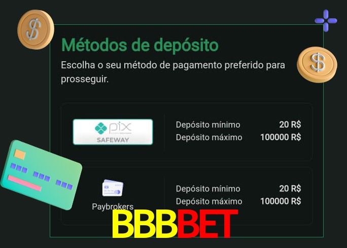 O cassino BBBBET oferece uma grande variedade de métodos de pagamento